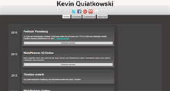 Desktop Screenshot of kevinquiatkowski.de